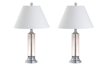 Astor 29" Glass LED Table Lamp - JONATHAN Y